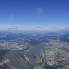 Flugwegposition um 12:23:31: Aufgenommen in der Nähe von Gemeinde Kirchbach, Österreich in 2068 Meter